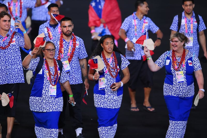 Team Samoa. Getty Images