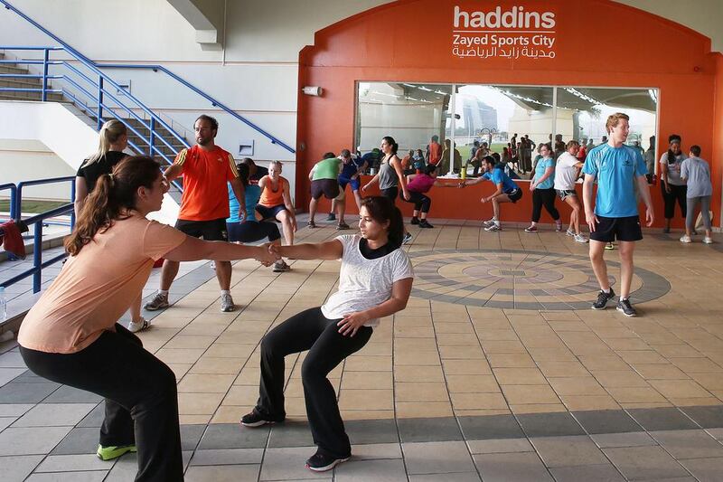 The 28-day Advanced Primal Transformation course at Haddins Gym at Zayed Sports City in July, 2013. Delores Johnson / The National