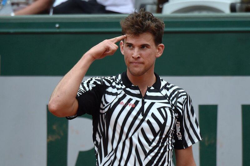 Dominic Thiem is enjoying his 2016 season, winning three titles and reaching the fourth round of the French Open. Eric Feferberg / AFP