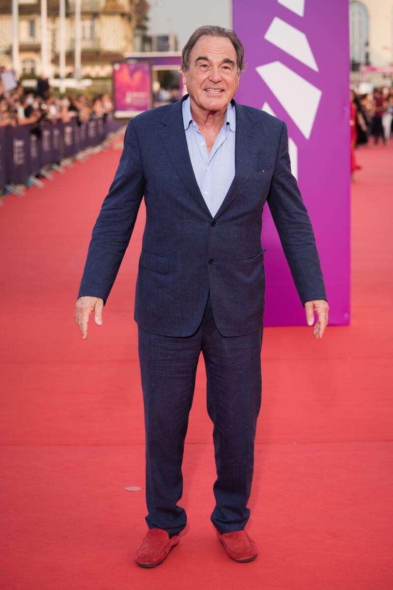 Oliver Stone attends the Nouvel Hollywood Prize and 'Flag Day' premiere during the 47th Deauville American Film Festival on September 4, 2021 in Deauville, France. Getty Images
