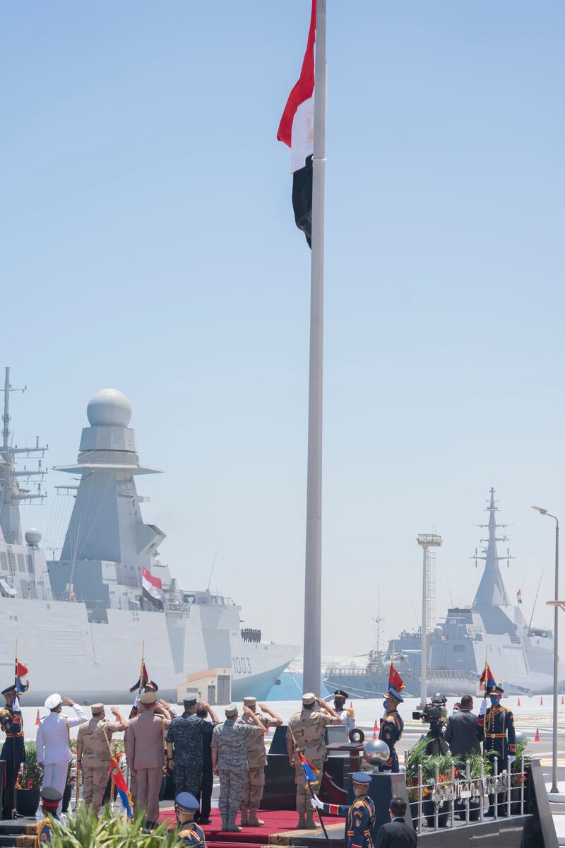 Marking the inauguration of the base, 47 naval craft were commissioned into service.