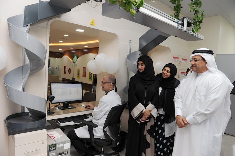 The Dubai Health Authority inaugurated on Monday a smart pharmacy with a robot for dispensing and prescribing medication in Latifa Hospital. Courtesy Latifa Hospital 