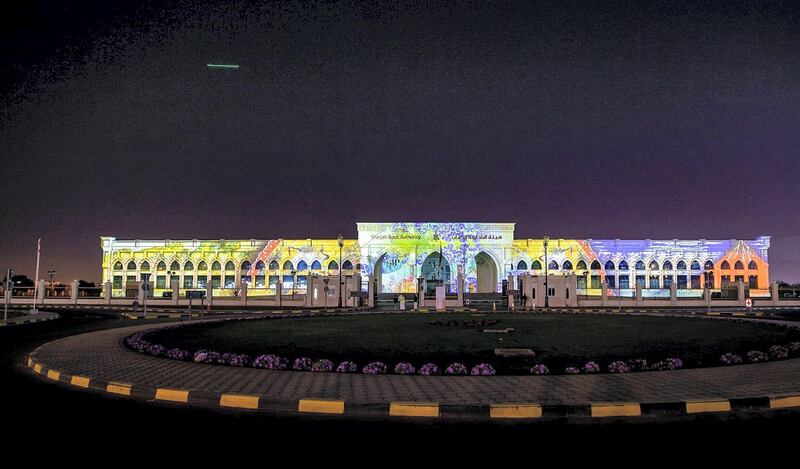 Sharjah Book Authority during the Sharjah Light Festival 2019. Courtesy of Sharjah Light Festival 