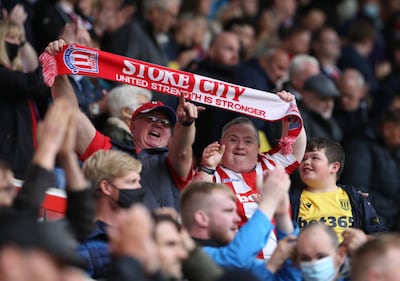 Stoke City fans attend a Championship match at the bet365 Stadium. Getty Images