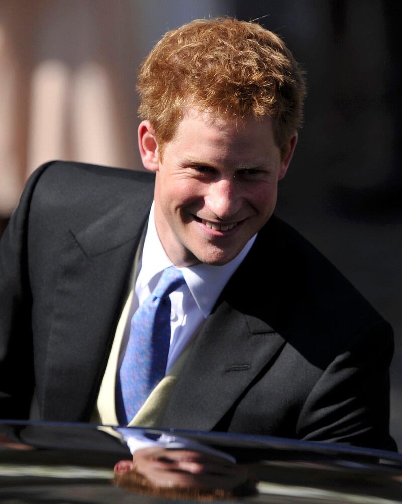 EDINBURGH, SCOTLAND - JULY 30:  Prince Harry leaves the church after the Royal wedding of Zara Phillips and Mike Tindall at Canongate Kirk on July 30, 2011 in Edinburgh, Scotland. The Queen's granddaughter Zara Phillips will marry England rugby player Mike Tindall today at Canongate Kirk. Many royals are expected to attend including the Duke and Duchess of Cambridge.    (Photo by Dylan Martinez - WPA Pool/Getty Images) *** Local Caption ***  120100740.jpg