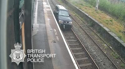 Aaron O’Halloran has been jailed after driving down the tracks near Duddeston railway station. Photo: British Transport Police