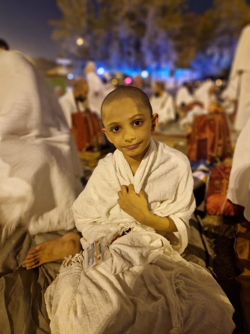 Mohammed, aged 10, is performing Hajj this year. The National