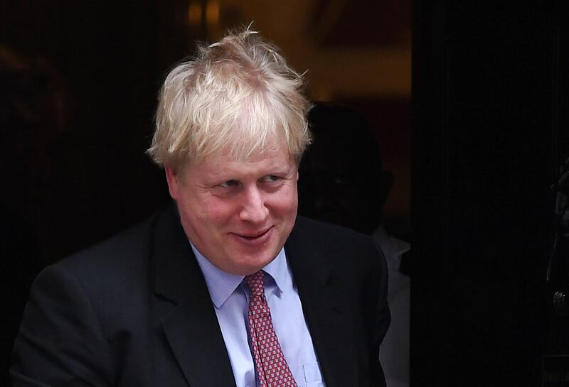 epa06505878 Britsh Secretary of State for Foreign and Commonwealth Affairs Boris Johnson  departs a cabinet meeting at 10 Downing Street, central London, Britain, 08 February 2018. Prime Minister Theresa May chaired a war cabinet to decide Britain's future relations with the EU.  EPA/ANDY RAIN