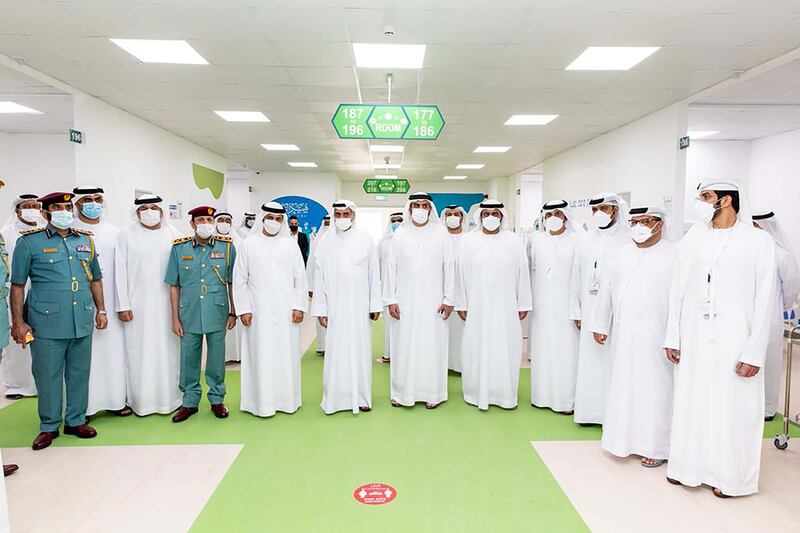 Sheikh Hamad bin Mohammed Al Sharqi, the Ruler of Fujairah, opens the Sheikh Mohamed bin Zayed Specialist Hospital in Fujairah