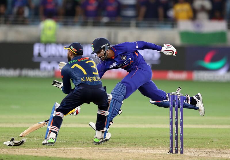 India's Deepak Hooda makes a tight run. Chris Whiteoak / The National