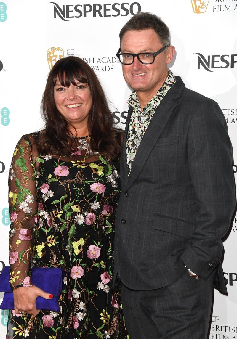 Jeff Pope and guest at the Bafta Nespresso Nominees' Party at Kensington Palace, London on February 9. Getty Images