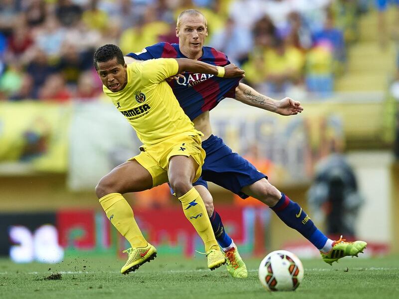 Giovani dos Santos played 37 times in his debut season in 2007/08 at Barcelona but his career never took off at Camp Nou and he moved on. Manuel Alonso / Getty Images