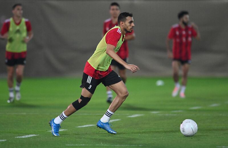 UAE football team train in Dubai ahead of upcoming 2022 World Cup qualifiers. All photos courtesy UAE FA