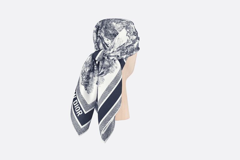 Bandannas: Toile de jouy sauvage scarf, Dh2,300, Dior