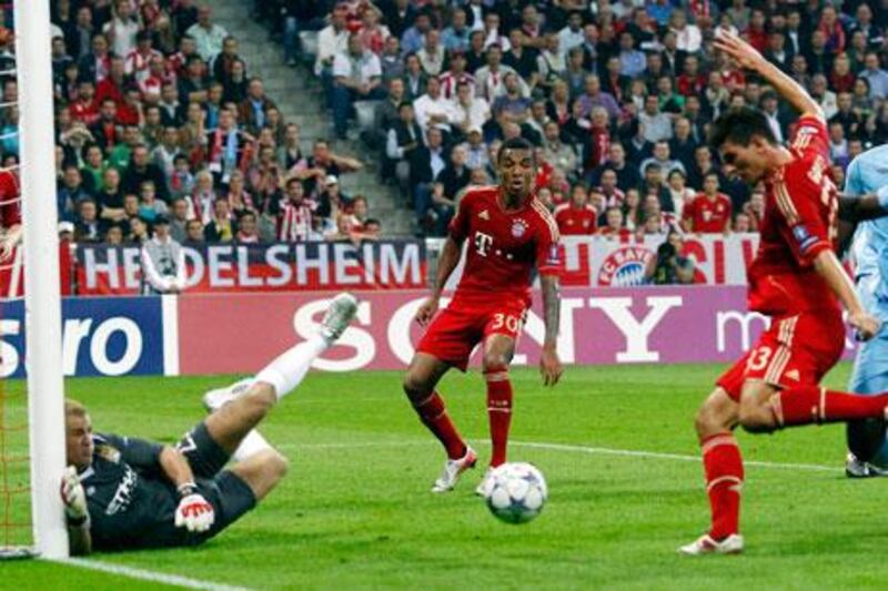 Mario Gomez scored both goals for Bayern Munich on Tuesday night.