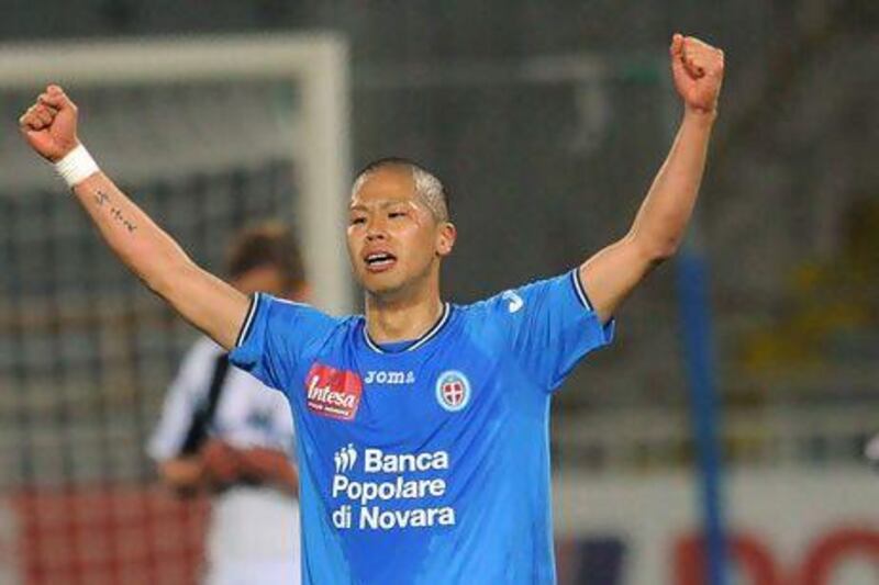 Takayuki Morimoto enjoyed success under Walter Zenga when the two were together at Catania in Italy's Serie A. Fabio Bozzani / EPA