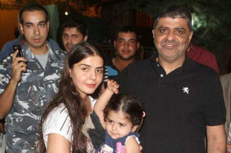 Freed Kuwaiti Issam Al Houti is reunited with his family following his kidnap ordeal.