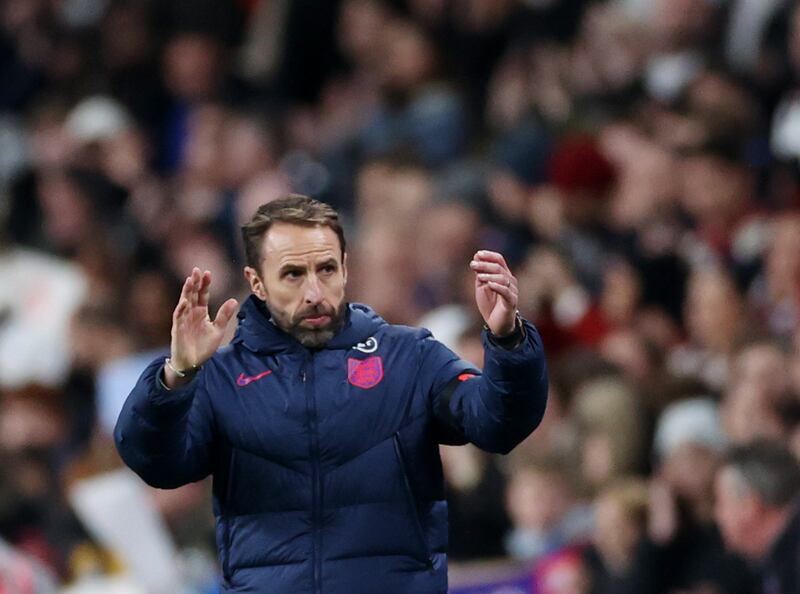 England manager Gareth Southgate applauds fans after the match. Reuters