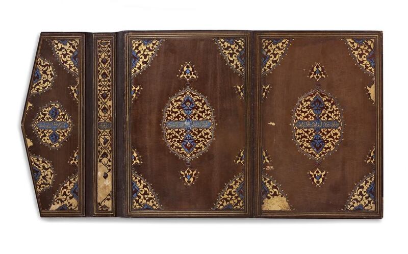 Single-volume Quran, Cairo, Mamluk period (circa 1481-1496), ink, colour and gold on paper. Museum of Turkish and Islamic Arts, Istanbul. Courtesy Smithsonian Institution. 