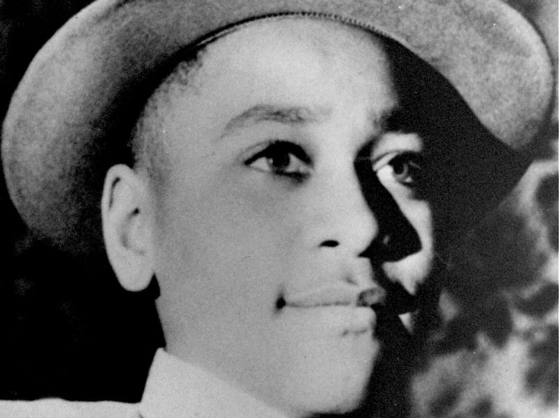 An undated portrait shows Emmett Till, the 14-year-old from Chicago who was visiting relatives in Mississippi in August 1955 when he was kidnapped, tortured and killed after witnesses heard him whistle at a white woman. Till's mother insisted on an open-casket funeral, and 'Jet' magazine published photos of his brutalised body. AP