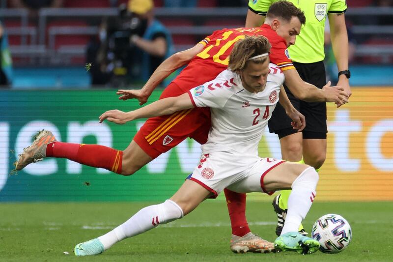 SUBS: Mathias Jensen – (On for Delaney 60’) 6: Curling cross nearly found back of net just after coming on. AFP