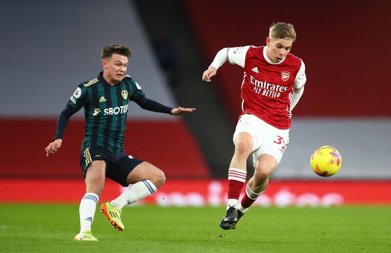 Jamie Shackleton - 6: Playing at right-back in defensive reshuffle by Marcelo Bielsa and produced lovely little run and ball down line to Raphinha in first half. Nearly made it 4-3 in injury time but miss-controlled a ball into the penalty area. Slightly better show than some of his teammates at the back. Getty