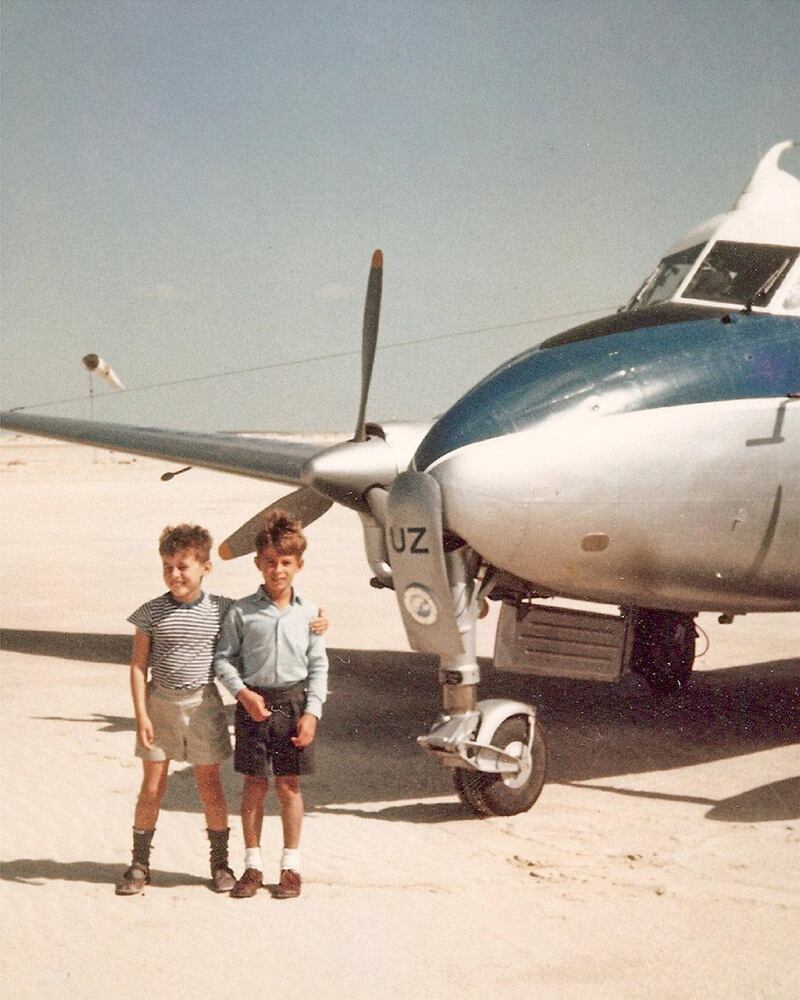 Etihad's legacy of a nation invites travellers to share their UAE memories. Michael Stokes remembers visiting Abu Dhabi with his father as a seven-year-old. Courtesy Etihad