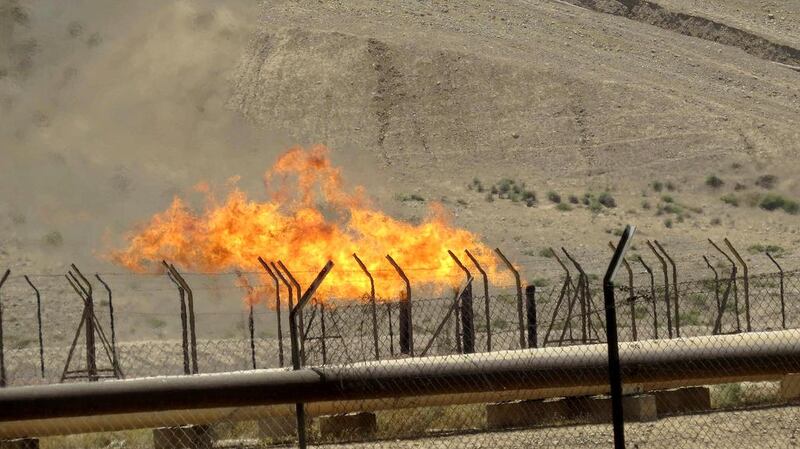 Above, the Bai Hassan oilfield northwest of Kirkuk. UAE companies operating in Iraq are hopeful that the impasse could be broken. Ako Rasheed / Reuters