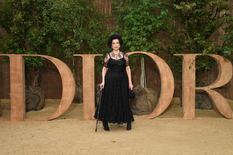 Bianca Jagger attends the Christian Dior Womenswear show as part of Paris Fashion Week on September 24, 2019. Getty Images