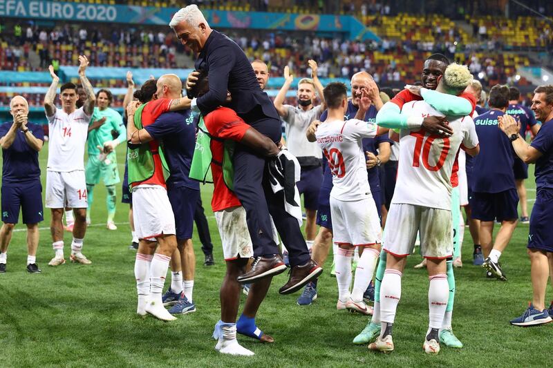 Switzerland defeated world champions France 5-4 on penalties. AFP