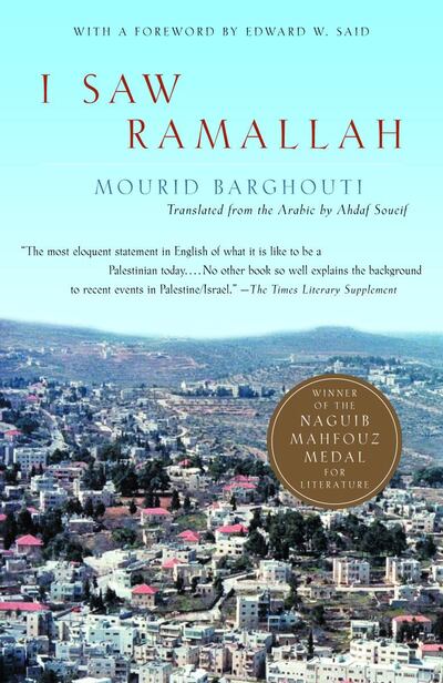 I Saw Ramallah by Mourid Barghouti (2000)