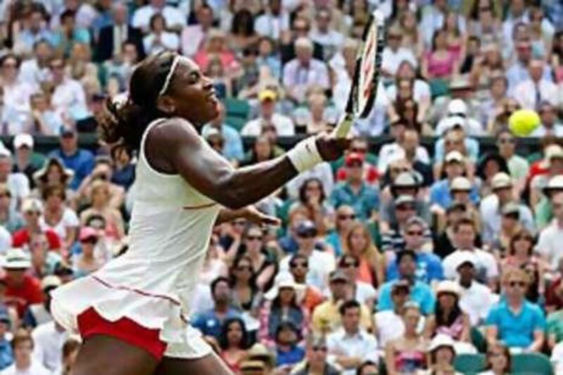 Serena Williams cruised past Slovakia's Dominika Cibulkova to reach the fourth round.