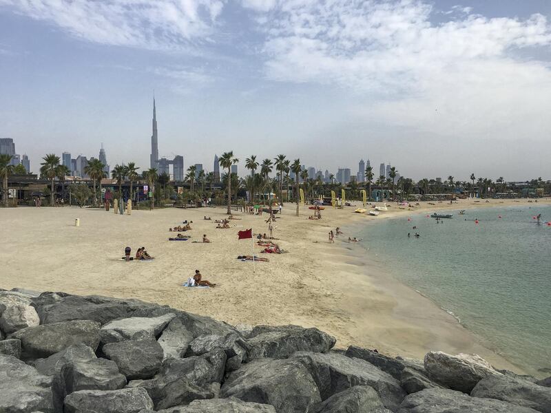 DUBAI, UNITED ARAB EMIRATES. 03 MAY 2018. General image of the new La Mer beach front extension in Jumeirah for Weekend photo page. (Photo: Antonie Robertson/The National) Journalist: STANDALONE. Section: WEEKEND.