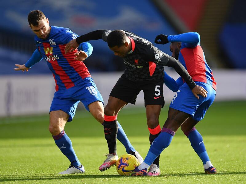 James McArthur - 5. Typically robust effort from the Scot, who scrapped for loose balls in midfield but did not create enough during the period that Palace had territorial advantage. Withdrawn for Riedewald for the final quarter of an hour. Getty Images