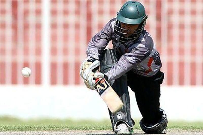 Khurram Khan and the other UAE batsmen wilted in the heat against the Nepal bowlers in their ACC Trophy opener at Sharjah.