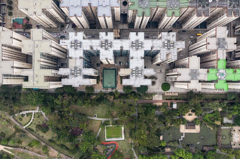 A residential estate in Hong Kong.