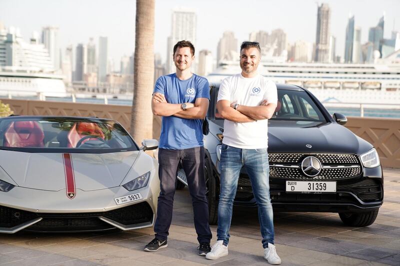 Carasti’s co-founders Michael Menary, left, and Claudio Esposito Aiardo, aim to expand their business to the wider GCC market. Courtesy Carasti