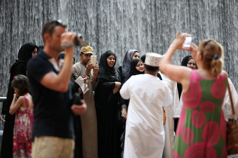 More than 75 million visitors flocked to Emaar’s The Dubai Mall last year. Pawan Singh / The National
