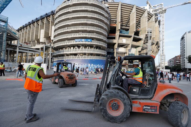 The Santiago Bernabeu is expected to be one of the most modern venues in football. EPA