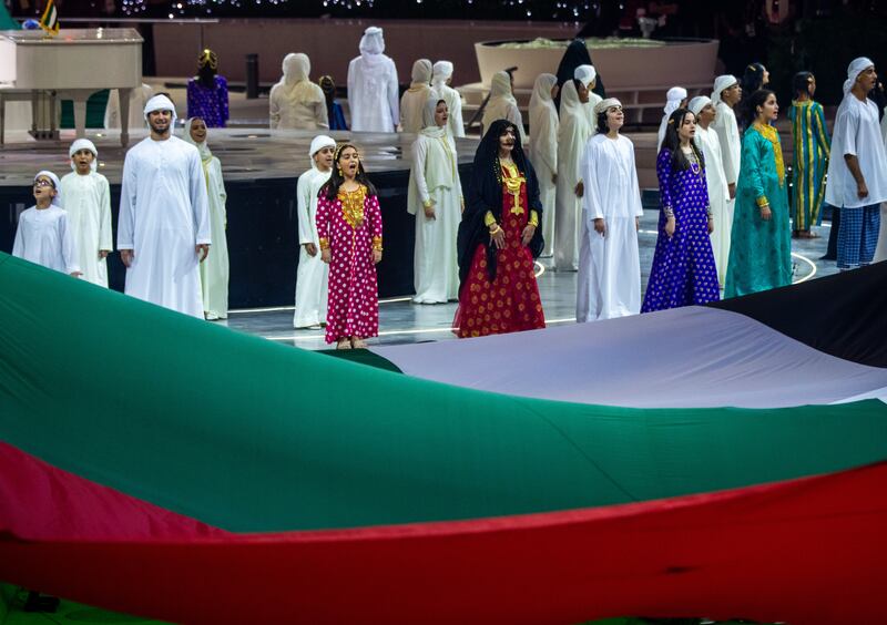 Broadcast live from Hatta Lake, the 50th National Day Celebration was a fitting extravaganza for a country that often goes above and beyond. Victor Besa/TheNational.