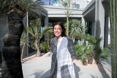 DUBAI, UNITED ARAB EMIRATES - NOVEMBER 7, 2018. 

Antonia Carver, Director of Art Jameel.

The Jameel Arts Center is set to open on November 11, Located at the Jaddaf Waterfront,  the multidisciplinary space is dedicated to exhibiting contemporary art and engaging communities through learning, research and commissions. It houses several gallery spaces, an open access library and research centre, project and commissions spaces, a writer’s studio, indoor and outdoor event spaces, a roof terrace for film screenings and other events, a bookstore dedicated to arts and culture related publications, a café and a full-service restaurant.

The centre is one of the first independent not-for-profit contemporary arts institutions in the city. It is founded and supported by Art Jameel, an independent organisation that fosters contemporary art practice, cultural heritage protection, and creative entrepreneurship across the Middle East, North Africa and beyond.

(Photo by Reem Mohammed/The National)

Reporter: MELISSA GRONLUND
Section:  AC WK