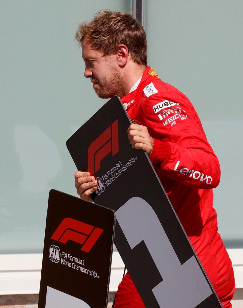 Vettel was irate initially post-race. EPA