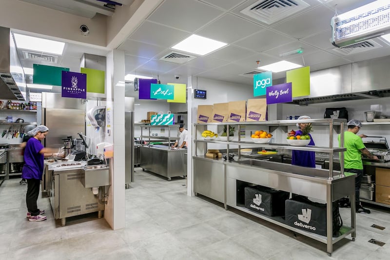 Deliveroo Editions purpose-built six kitchens. Courtesy Deliveroo