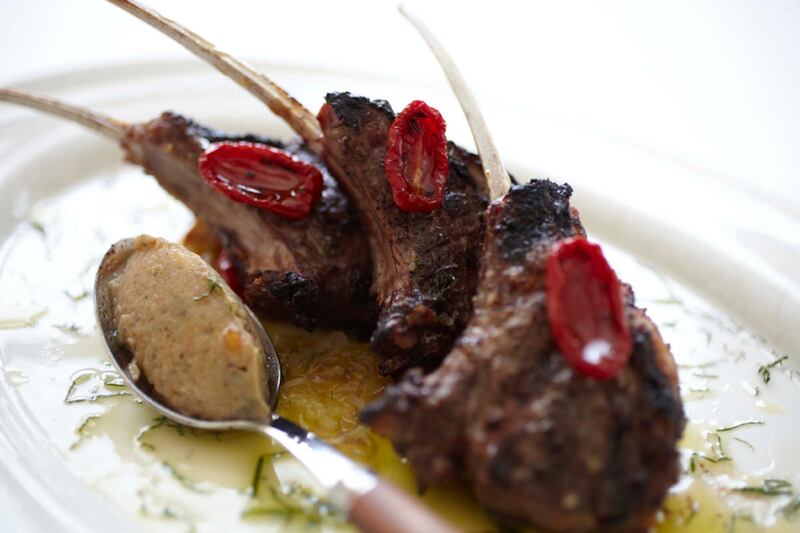 Lamb cutlets at La Petite Maison 