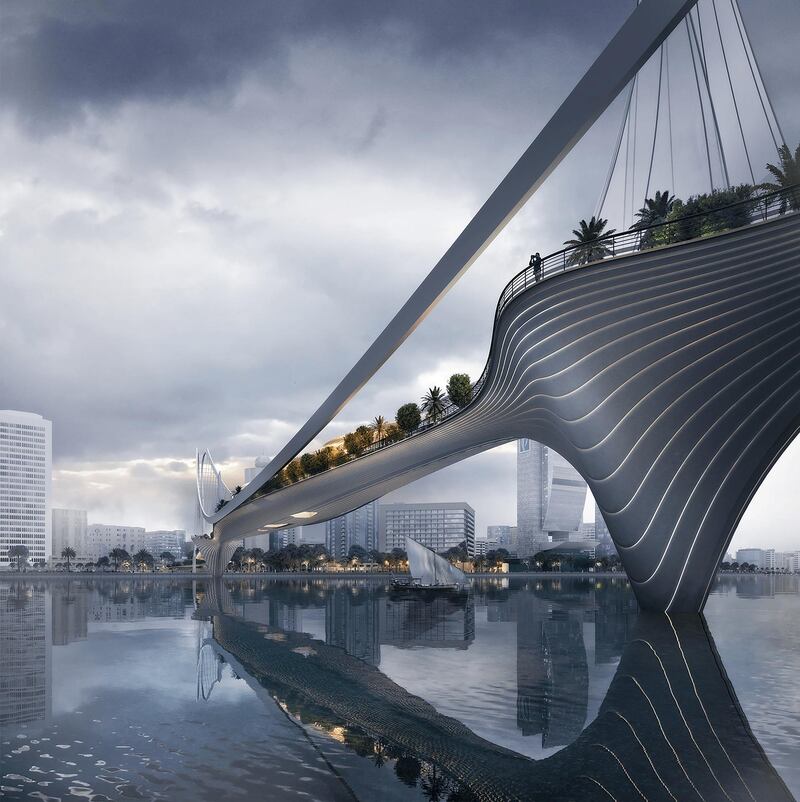 The bridge will act as a tourist destination while also connecting Al Seef to Deira. Courtesy LWK + Partners