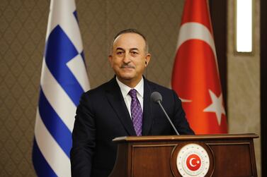 Turkish Foreign Minister Mevlut Cavusoglu addresses a news conference in Ankara. Reuters