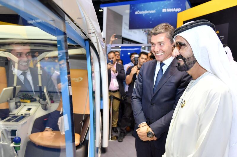 Mohammed bin Rashid visits GITEX and meets leaders of global technology development companies. WAM