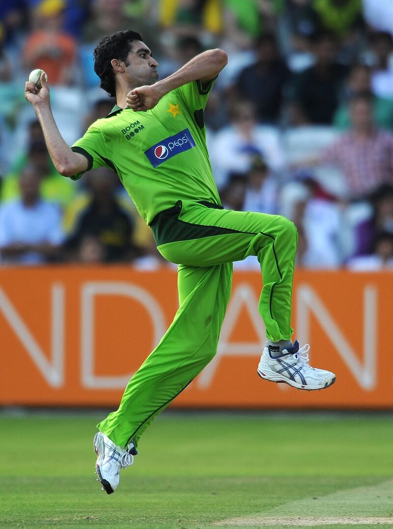 LONDON, ENGLAND - JUNE 27:  Umer Gul of Pakistan in action during the International Friendly match between MCC and Pakistan at Lords on June 27, 2010 in London, England.  (Photo by Christopher Lee/Getty Images)