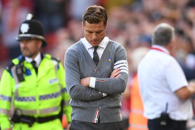 Scott Parker was sacked as Bournemouth manager following their 9-0 defeat at Liverpool. AFP