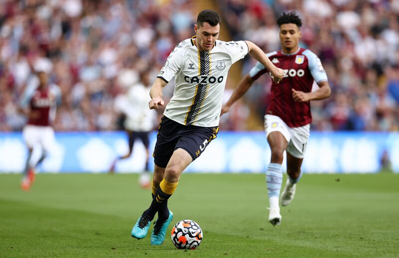 Michael Keane – 5. Did well to get to the ball ahead of McGinn on the line and clear, before almost finding the bottom corner with a header of his own. He should have hit the target with another header and didn’t always look comfortable with the ball at his feet. Getty Images